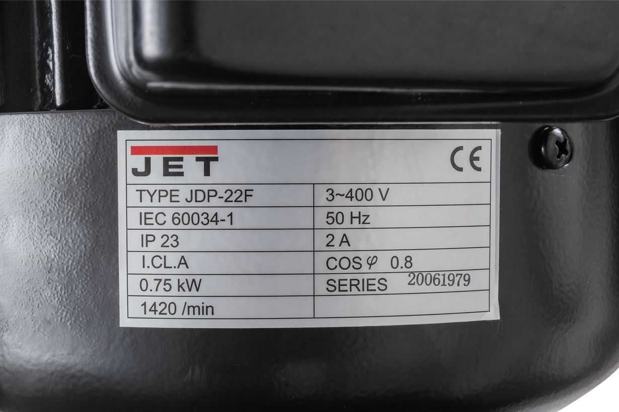 JET JDP-22F Вертикально-сверлильный станок 400В (без рабочего стола Демзал Москва)